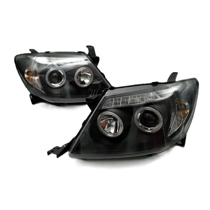 ไฟหน้า TOYOTA VIGO(วีโก้) โปรเจคเตอร์(H1) โคมดำ ปี2004-2010 (ครบชุด) (งานแท้ SONAR เข้ารูป100%)