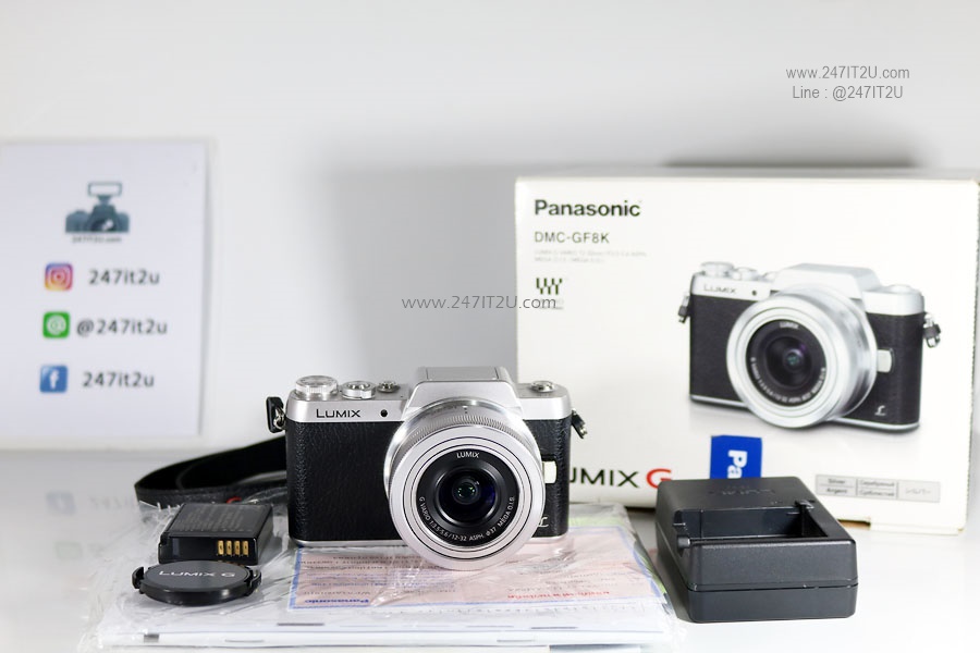 กล้อง Panasonic Lumix GF8 +เลนส์ 12-32mm f3.5-5.6 สีsilver