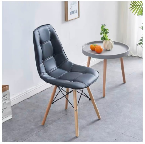 เก้าอี้ เบาะPU ขาไม้ แข็งแรงทนทาน รับน้ำหนักได้ดี YL0192 - YL0194