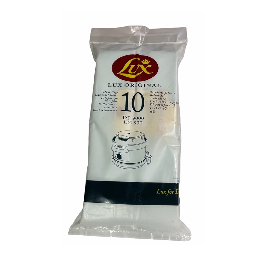 ถุงเก็บฝุ่นเครื่องดูดฝุ่น LUX DP9000, UZ930 BAGS 10ถุง/แพ็ค