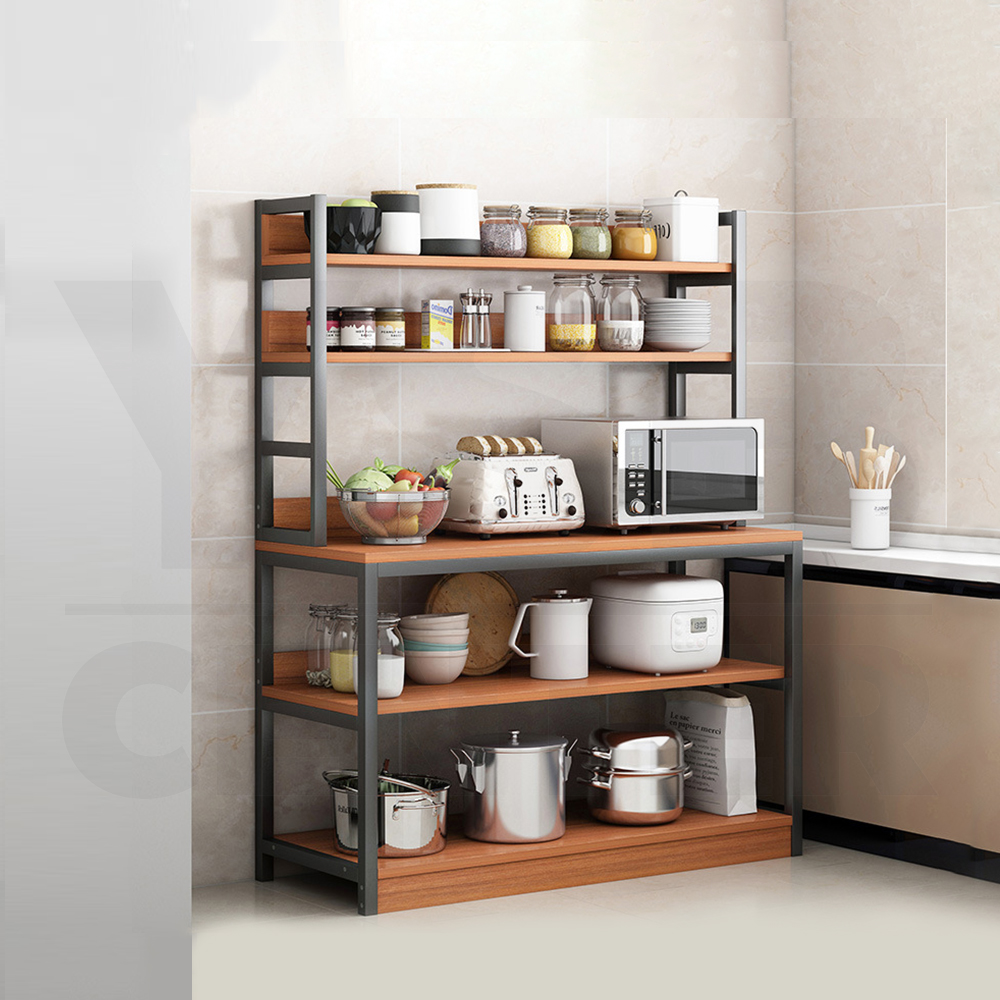 ชั้นวางของ ชั้นวางของอเนกประสงค์ เคาน์เตอร์ประกอบอาหาร ในห้องครัว ขนาด 100 x 34 x 158 cm.