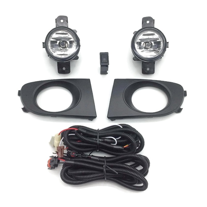 ไฟตัดหมอก/ไฟสปอร์ตไลท์ NISSAN SUNNY NEO(ซันนี่ นีโอ) รุ่นที่2 ฝาครอบดำ ปี2004-2006 (ครบชุด) (รับประกัน 6เดือน) (NS700B)