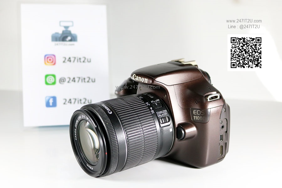 Canon EOS 1100D + เลนส์ EF-S 18-55mm f/3.5-5.6 IS STM สีน้ำตาล