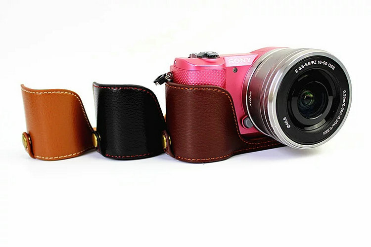 Bag Leather Case For sony A5100