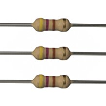 Resistors 470 Ohm 1/4W 5% Carbon Film