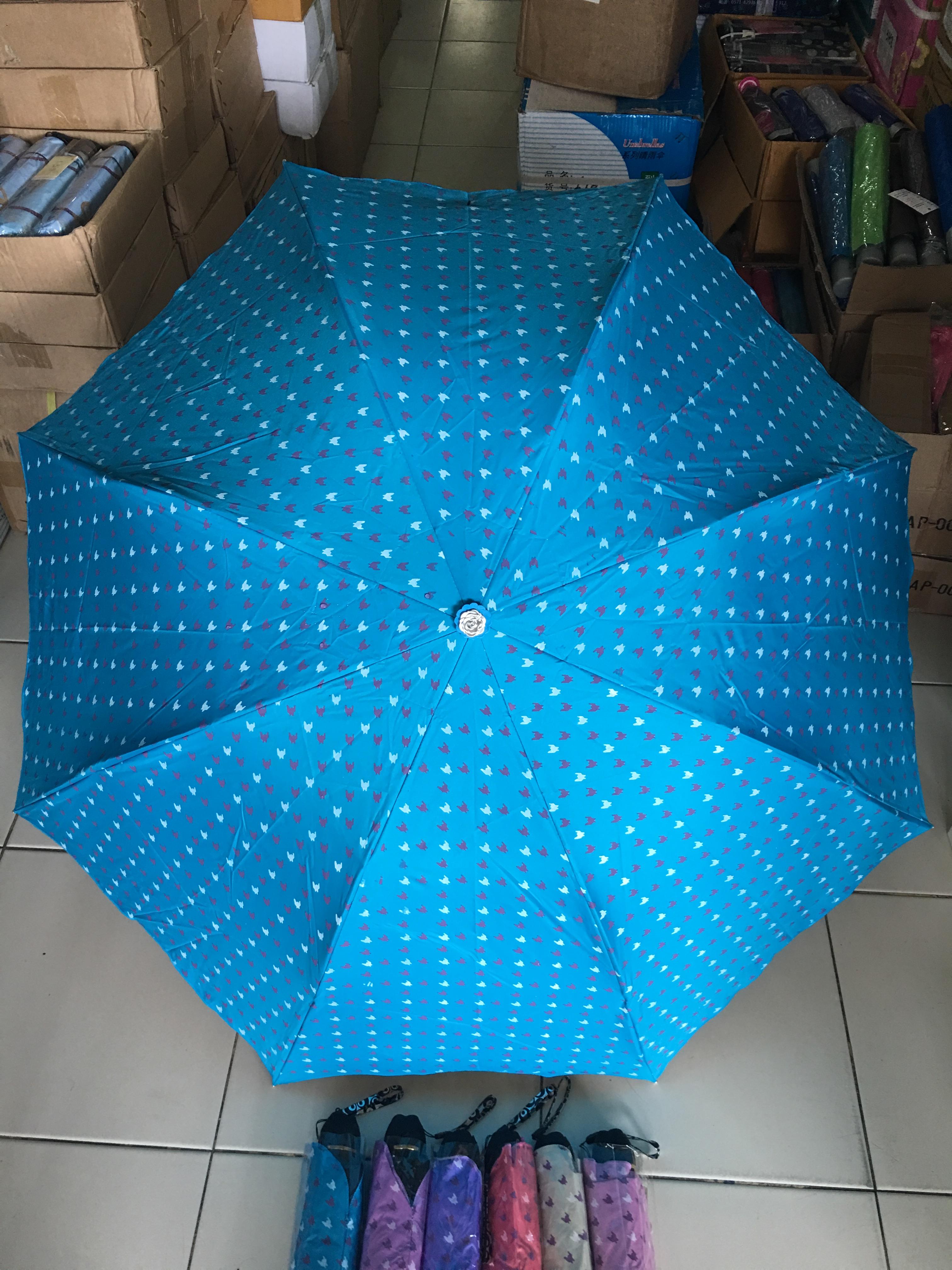 ร่มโค้งแฟชั่นยูวีดำ รหัส3413