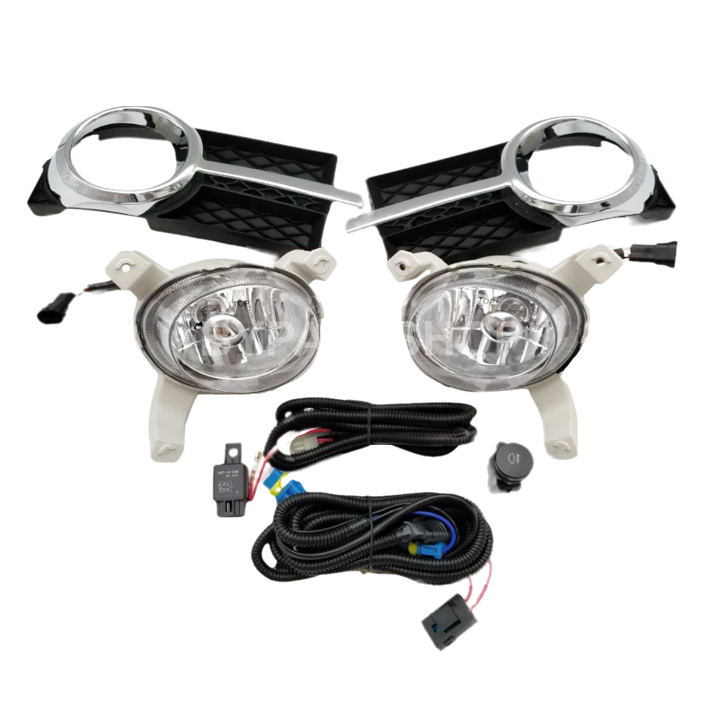 ไฟตัดหมอก/ไฟสปอร์ตไลท์ CHEVROLET AVEO(อาวีโอ้) ฝาครอบคาดโครเมียม ปี2007-2011 (ครบชุด) (รับประกัน 6เดือน) (CV304B)