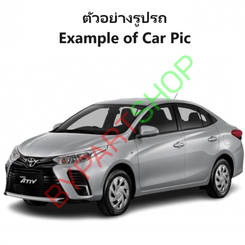 กระจกมองข้าง TOYOTA YARIS(ยาริส) Gen3/YARIS ATIV(เอทีฟ) รุ่นปรับไฟฟ้า 3สาย สีดำ(งานไม่ทำสี) ปี2013-2022 -ราคาต่อข้าง-