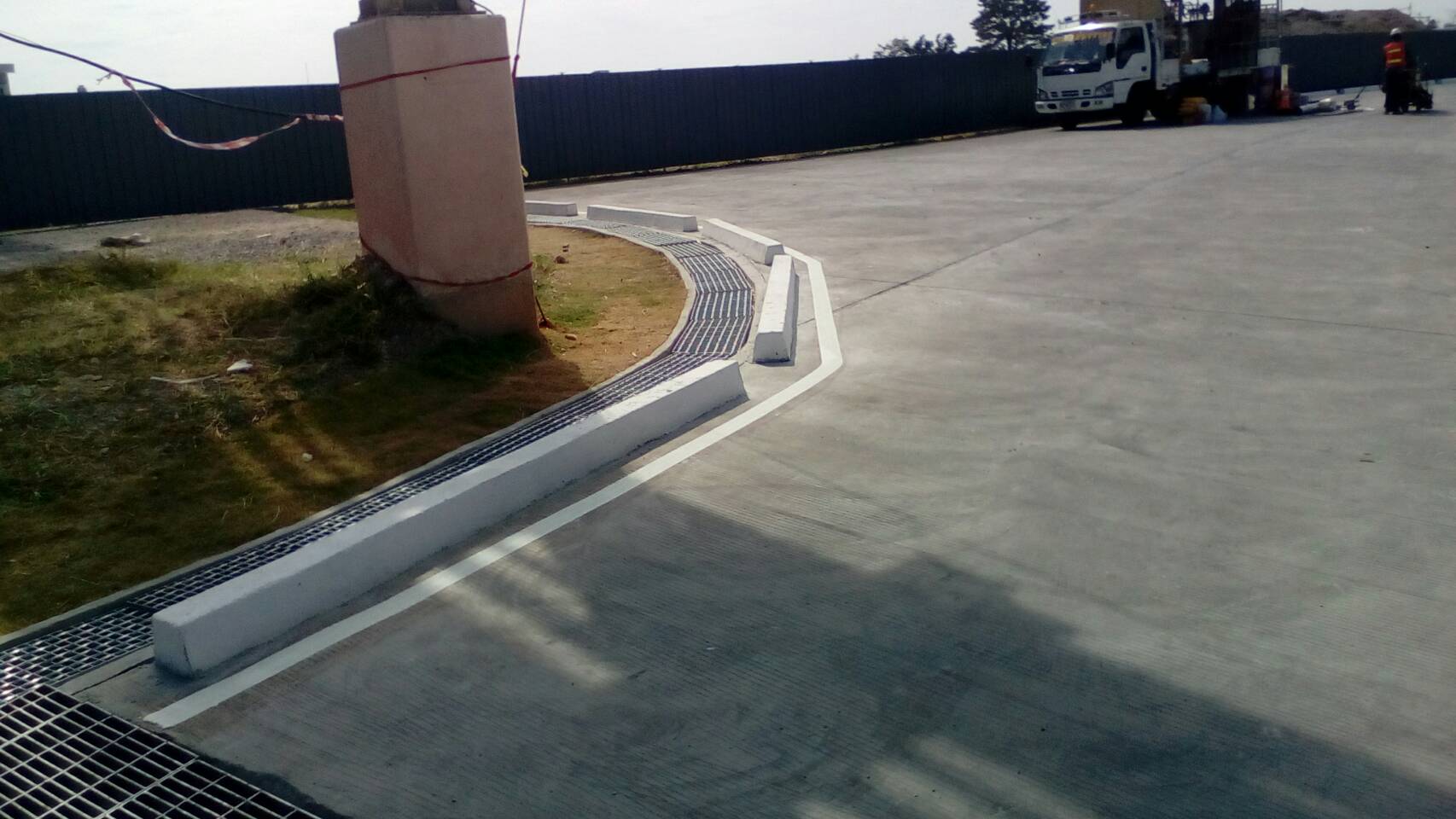 ตีเส้นจราจรสมุทรสาคร กาญจนบุรี ราชบุรี นครปฐม เส้นจราจรภายในโรงงาน