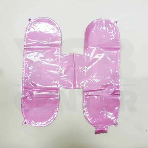 เซตลูกโป่งตัวอักษรฟอยล์ ตัวอักษร Happy Birthday พร้อมริบบิ้นเส้นเล็ก ชุดอุปกรณ์ตกแต่งวันเกิด 4 สี