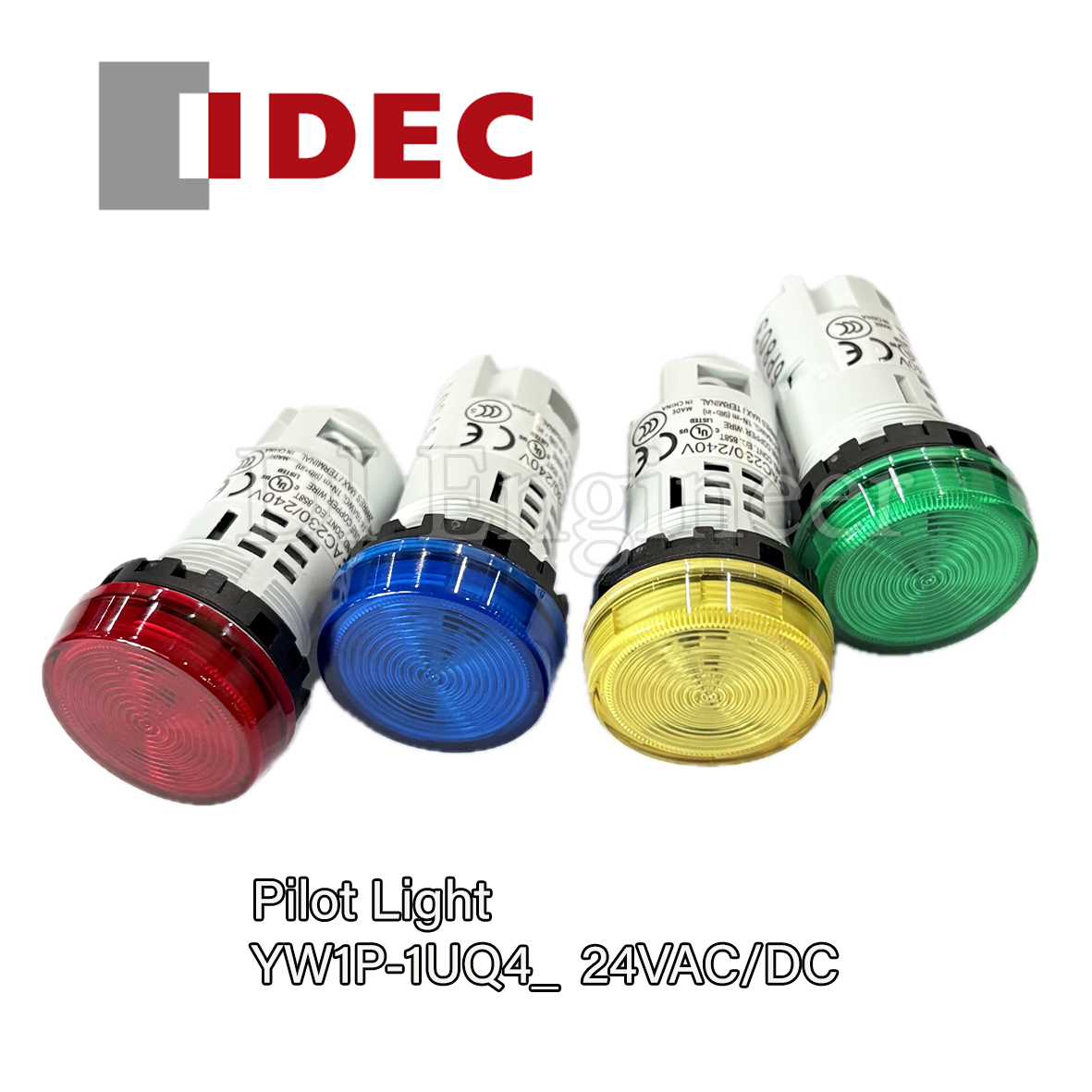 IDEC Pilot Light YW1P-1UQ4_ 24VAC/DC