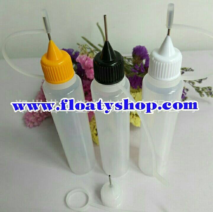 30ml PE ขวดหยดขาวขุ่น ทรงปากกา ฝาหัวเข็ม
