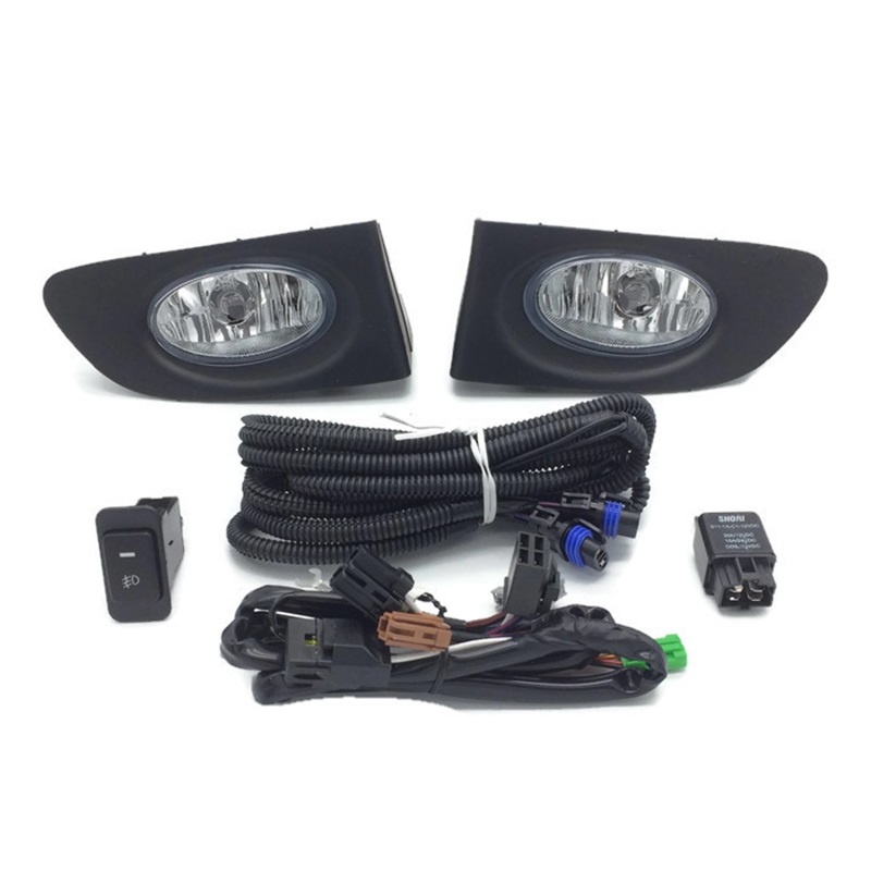 ไฟตัดหมอก/ไฟสปอร์ตไลท์ HONDA JAZZ(แจ๊ส) GD ฝาครอบดำ ปี2003-2005 (ครบชุด) (รับประกัน 6เดือน) (HD-036)