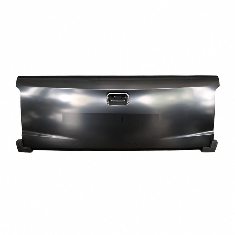 ฝาท้าย MITSUBISHI NEW TRITON(นิว ไทรทัน) รุ่นตอนเดียว เปิดกลาง ไม่มีหูจับ เหล็กดำ(หนาเทียบแท้ ไม่ทำสี) ปี2015-2020