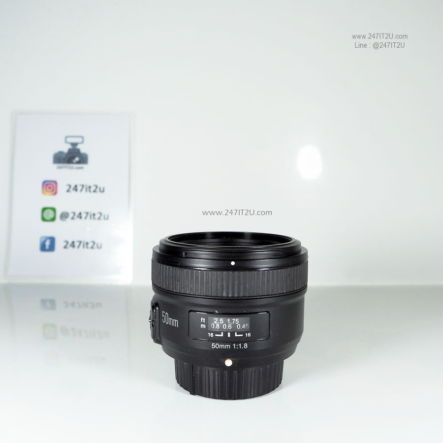 Yongnuo 50mm f1.8N สำหรับกล้อง Nikon ยกกล่อง สีดำ