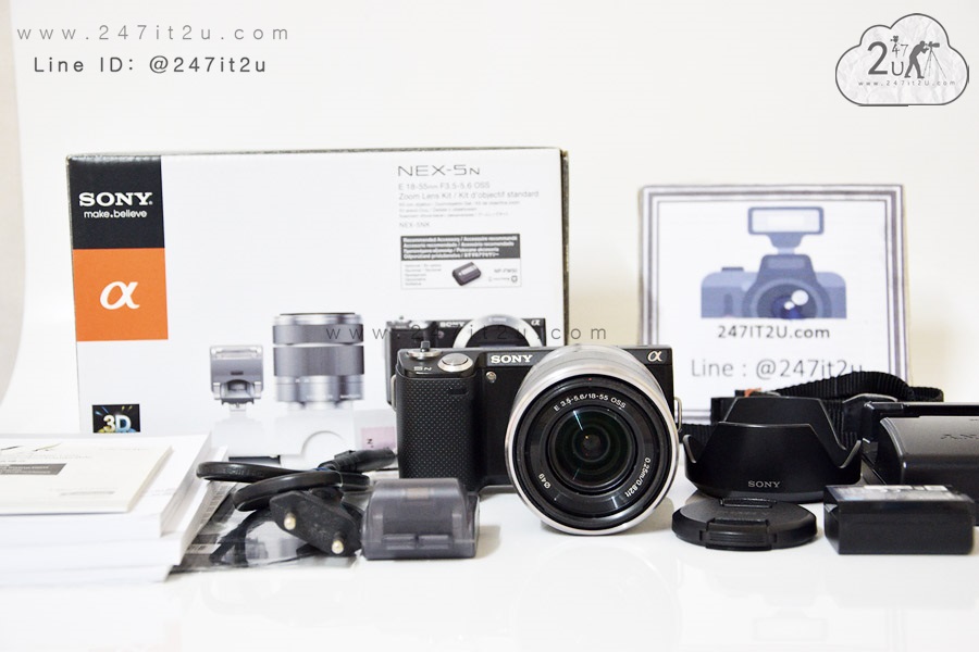 กล้อง Sony nex5n + เลนส์ 18-55 mm สีSilver