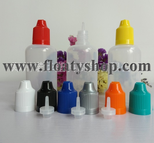 50ml PE ขวดหยดขาวขุ่น ฝาดับเบิ้ลล็อค