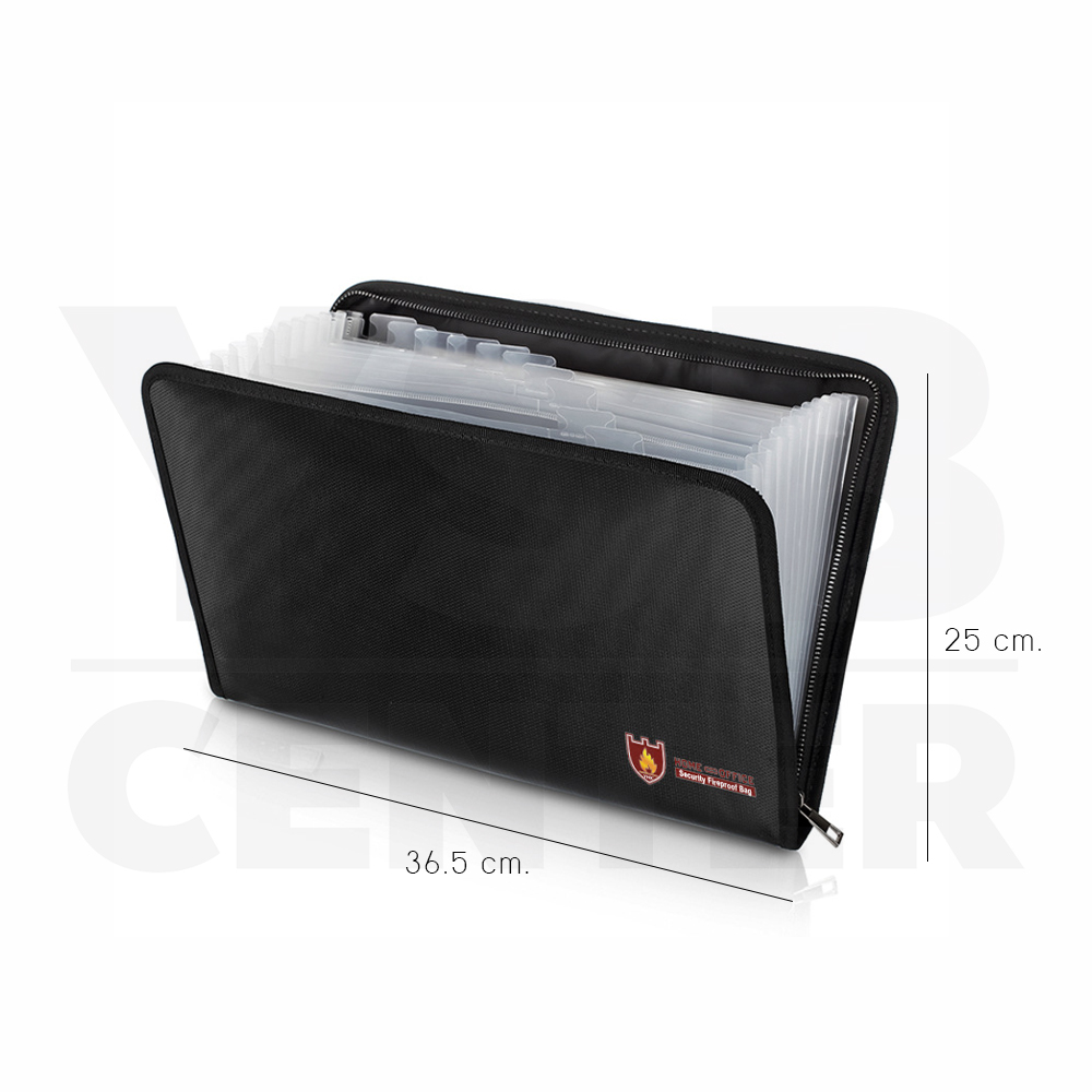 กระเป๋า กระเป๋าเก็บเอกสาร ทนไฟ กันน้ำ กระเป๋าทำงาน สําหรับเก็บเอกสารมีแฟ้มในกระเป๋า