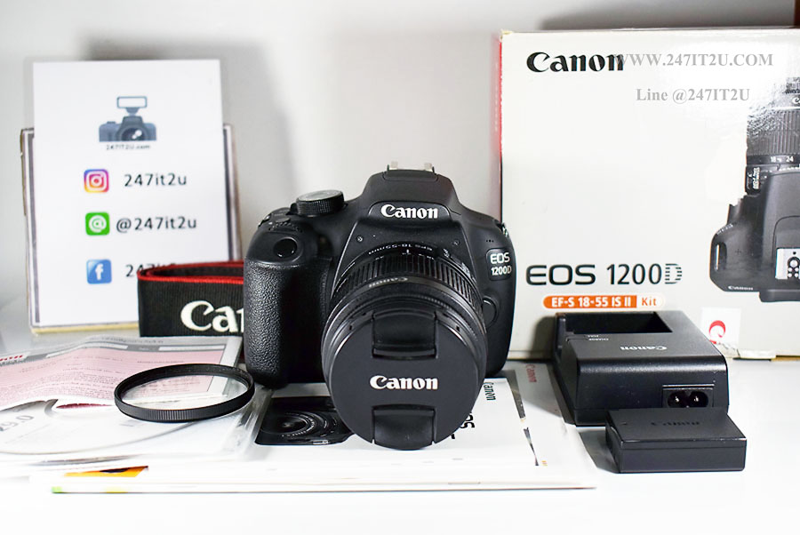 กล้อง Canon 1200D พร้อมเลนส์ 18-55mm is II เครื่องศูนย์