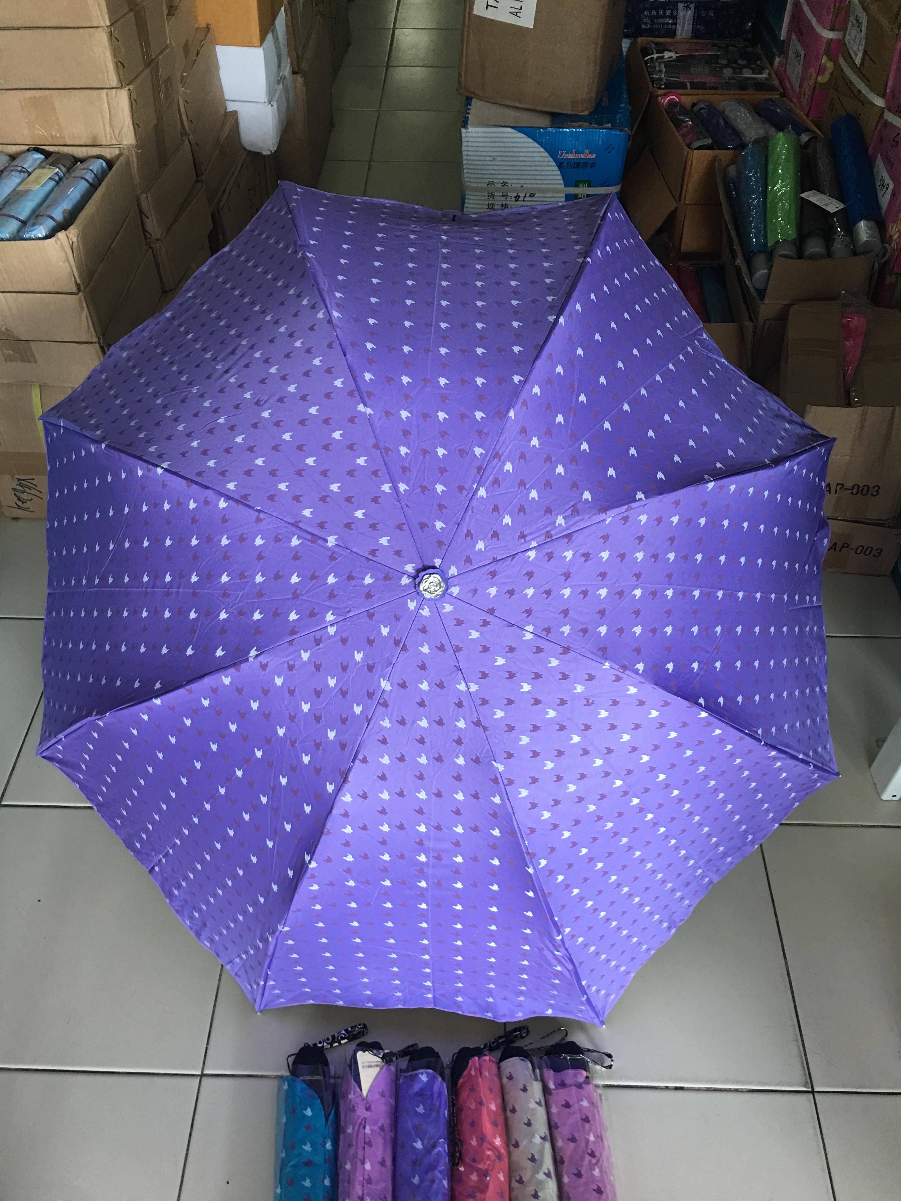 ร่มโค้งแฟชั่นยูวีดำ รหัส3413