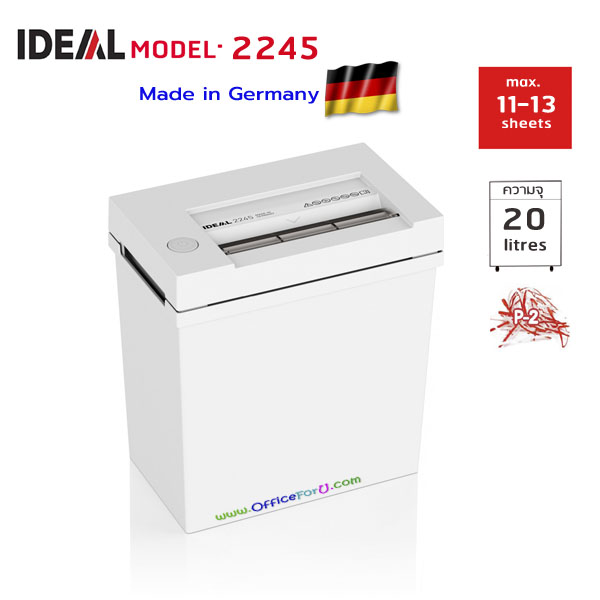 เครื่องทำลายเอกสาร IDEAL 2245 (ตัดตรง) STRIP CUT
