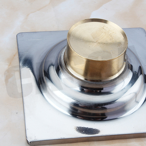 ตะแกรงท่อระบายน้ำ สแตนเลส201 กันกลิ่น กันแมลง พร้อมช่องระบายน้ำเครื่องซักผ้า สำหรับห้องน้ำ 2in1 ทรงสี่เหลี่ยม