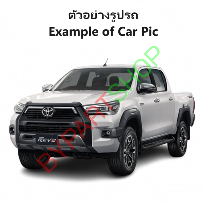 หน้ากระจัง TOYOTA REVO ROCCO(รีโว่ ร็อคโค่) หน้าหมูป่า ลายยกสูง คิ้วโครเมียม ไม่มีโลโก้ ปี2020-2023 (รหัส:REVO-ROCCO'20)