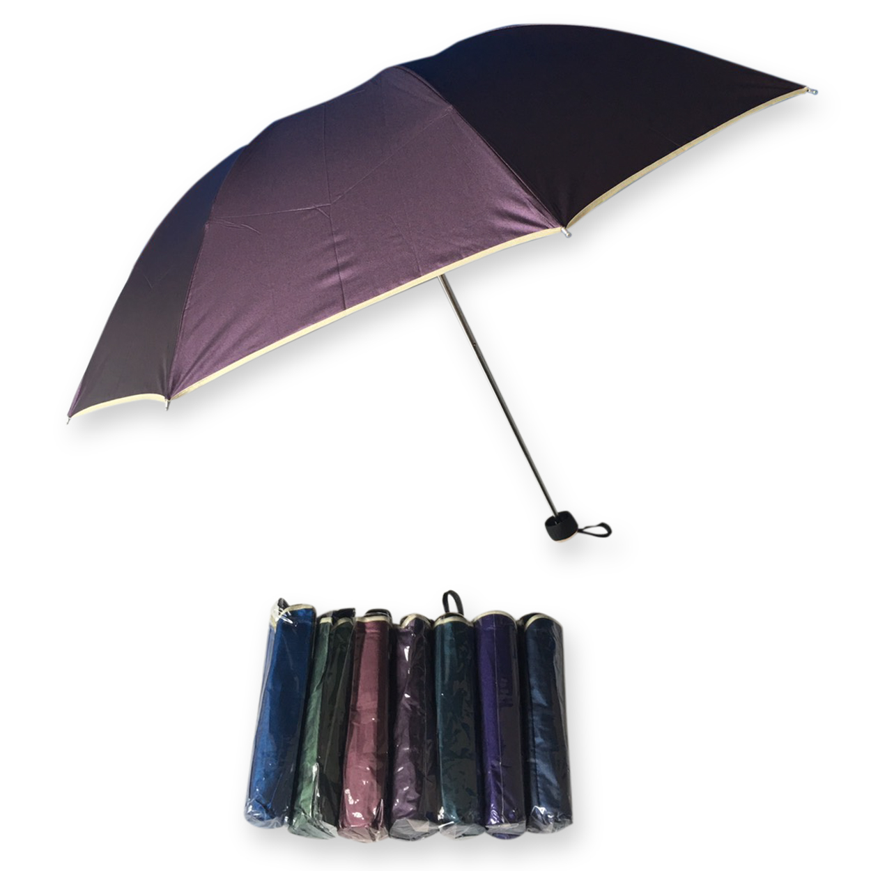 ร่มพับ3ตอนยูวีนอก รหัส 103