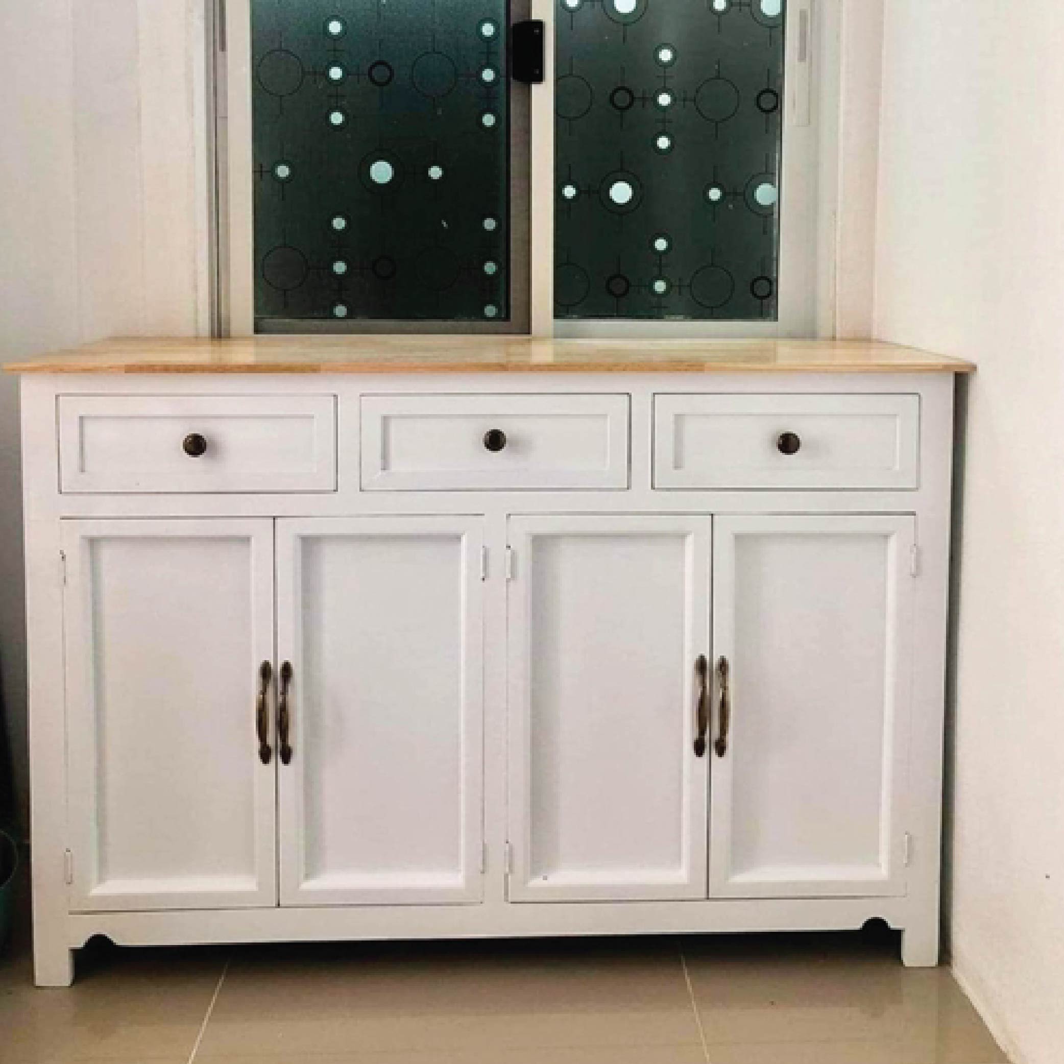 ชั้นวางของ ลิ้นชักเก็บของ ตู้ใส่ของ ชั้นวางสไตล์มินิมอล (ไม่ต้องประกอบ) สีขาว PT006-CB5