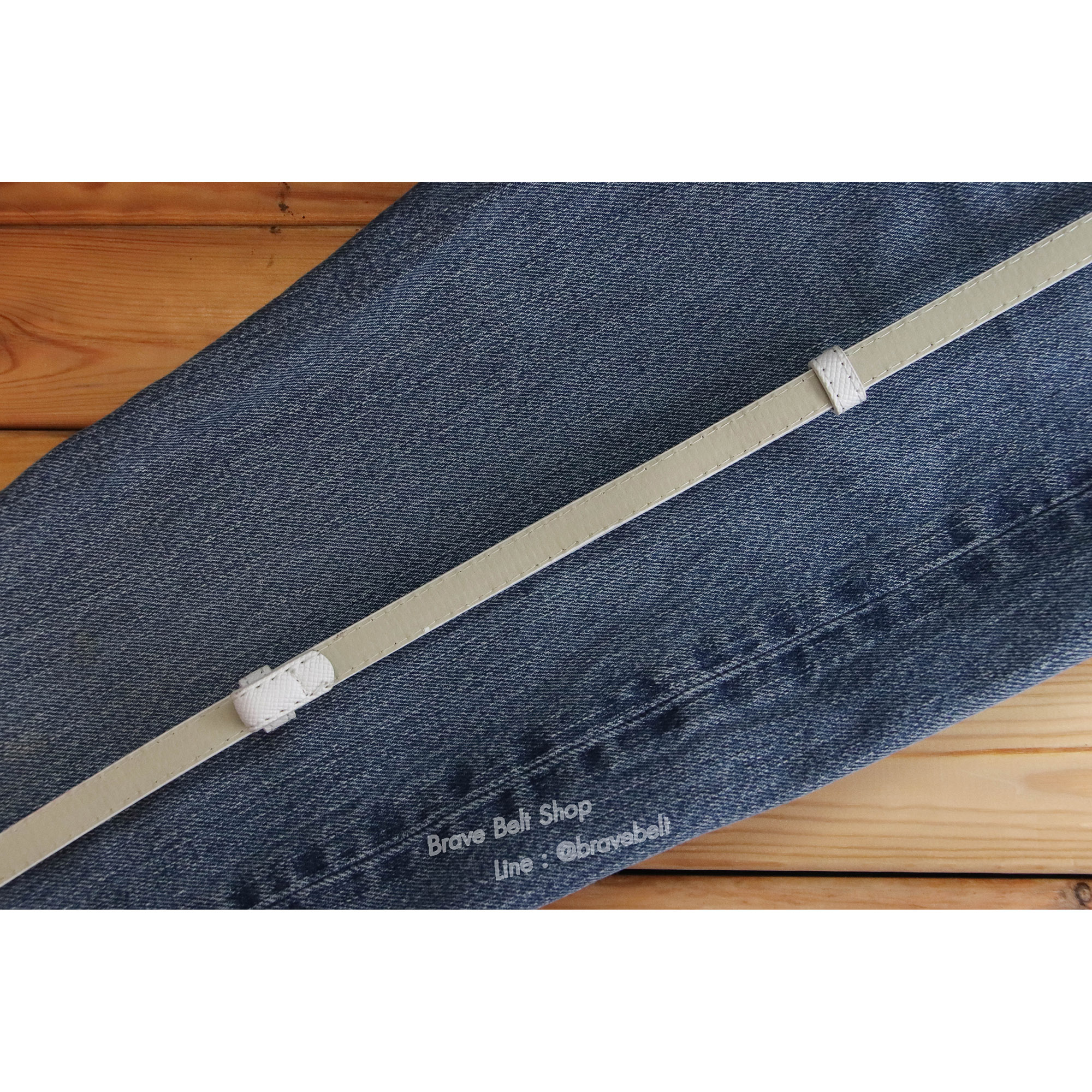 เข็มขัดแฟชั่นสีขาวแบบฟรีไซต์สวยๆ