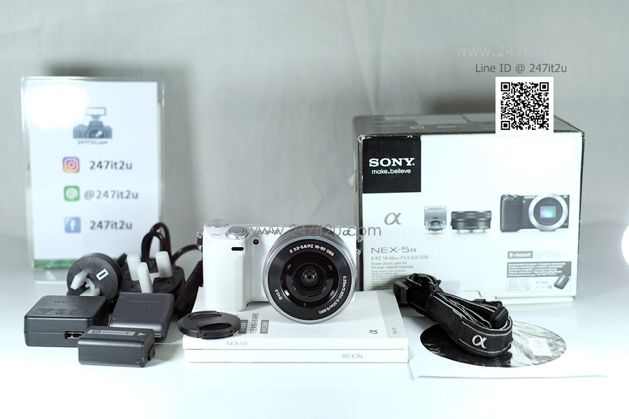 กล้อง Sony Nex-5R พร้อมเลนส์ 16-50mm สีขาว