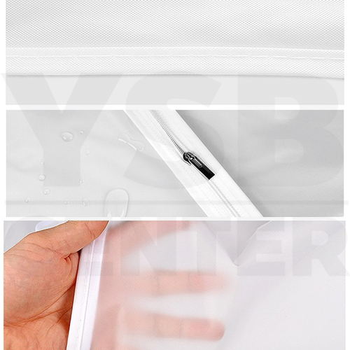 ถุงคลุมเสื้อ พลาสติกคลุมเสื้อ ถุงคลุมสูท ถุงคลุมเสื้อกันฝุ่น สีขาว