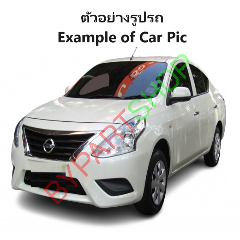 กระจกมองข้าง NISSAN ALMERA(อัลเมร่า) รุ่นปรับ+พับไฟฟ้า 5สาย ฝาครอบสีดำ(งานไม่ทำสี) ปี2011-2019 -ราคาต่อข้าง-