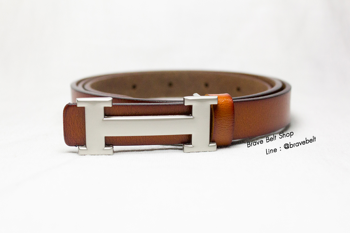 เข็มขัดผู้หญิงแบรนด์ Hermes หนังแท้สวยสีน้ำตาล เข็มขัดผู้หญิงแบรนด์ Hermes หนังแท้สวยสีน้ำตาล