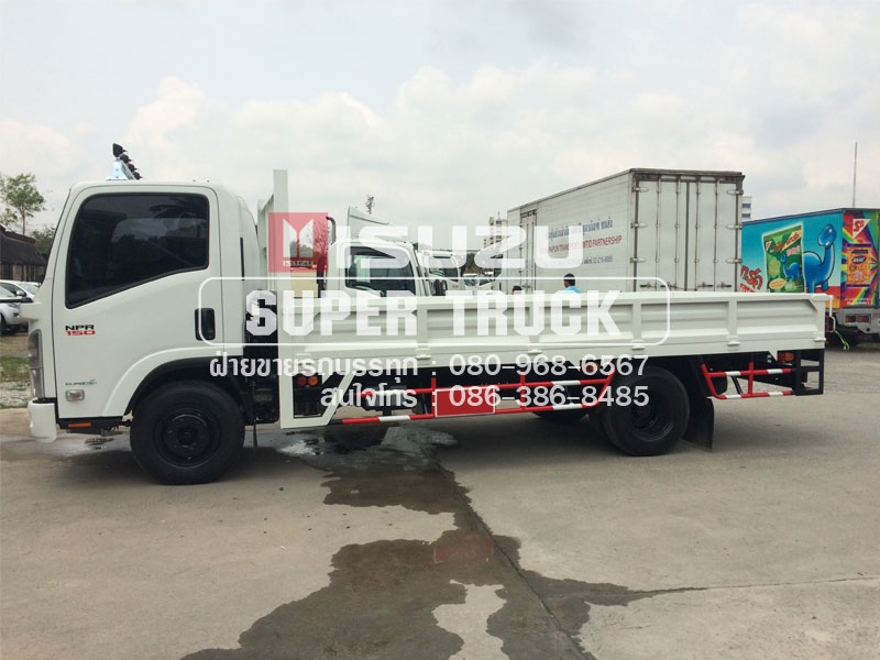 ISUZU NPR แบบกระบะ (ช่วงต่อยาว 4.9เมตร)