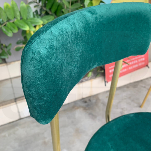 เก้าอี้บาร์ เก้าอี้ทรงสูง เก้าอี้บาร์สตูล เก้าอี้เคาร์เตอร์ ผนักพิงเบาะกำมะหยี่ โมเดิร์นสไตล์