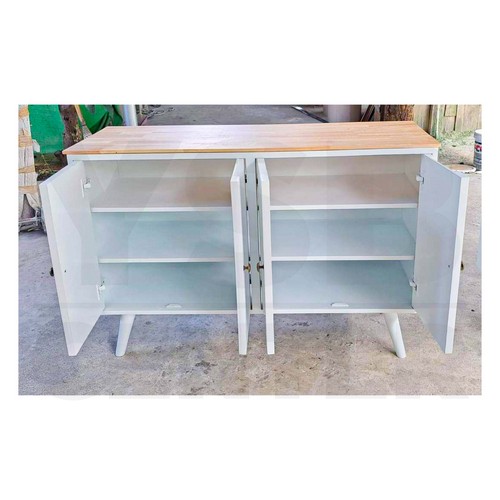 ชั้นวางของ ตู้ใส่ของ ชั้นวางสไตล์มินิมอล (ไม่ต้องประกอบ) 4 ประตูจุของได้เยอะ