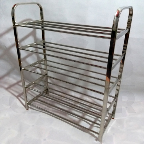 CASSA ชั้นวางรองเท้าแสตนเลส ชั้นวาง อเนกประสงค์ 5 ชั้น ความยาว 83 cm. รุ่น CB0054-SR-SS201-583