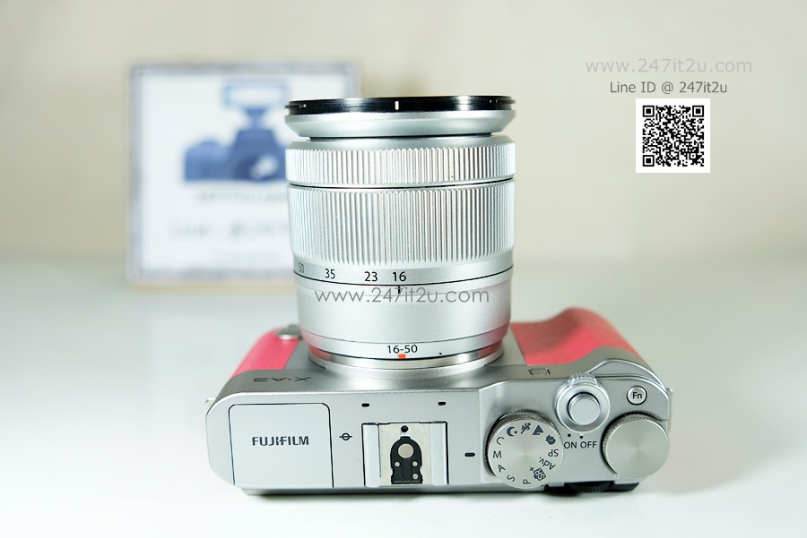 Fujifilm X-A3 พร้อมเลนส์ 16-50mm f3.5-5.6 สีชมพู