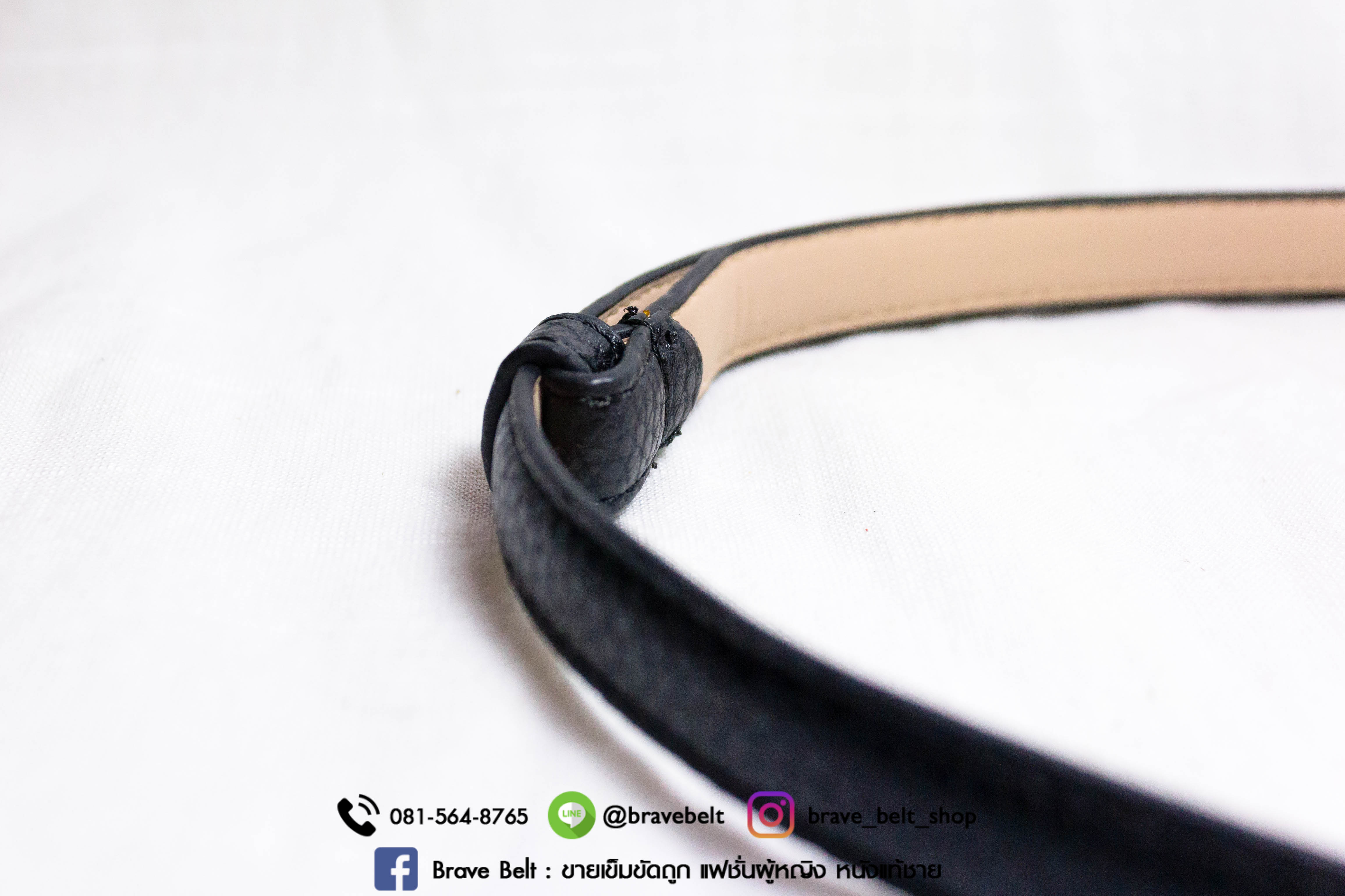 เข็มขัดปรับขนาดสายได้ หัวล็อคเหล็กสีทอง