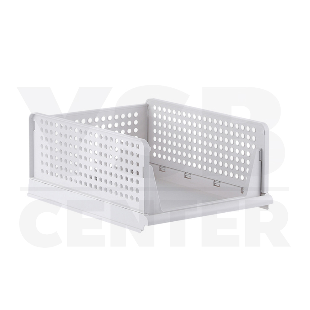 ตะกร้า ตะกร้าเก็บของ ชั้นวางพับเก็บได้ ตะกร้าพลาสติก พับได้ สไตล์มินิมอล