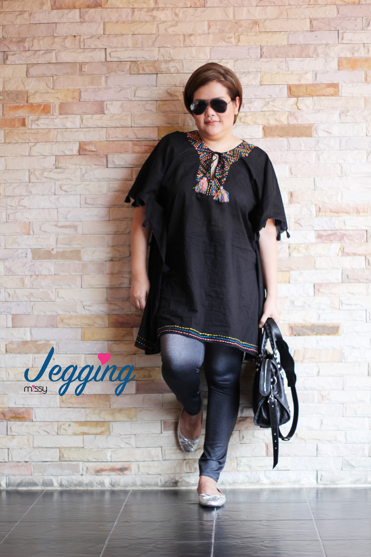กางเกง ยีนส์สีดำ เลคกิ้งยีนส์ Jegging