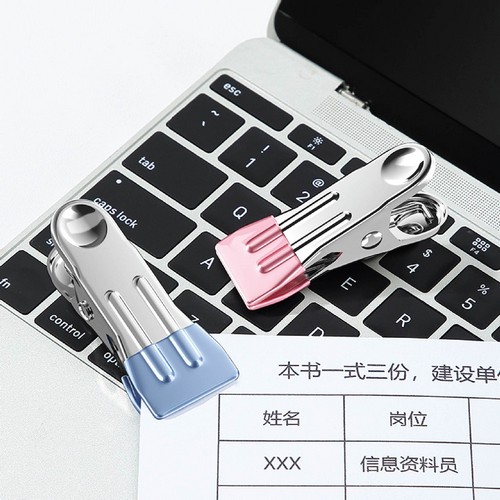 คลิปหนีบ คลิปหนีบผ้า คลิปหนีบแสตนเลส ทีจับสีสวยงาม (24ตัว) CB0174 - CB0176