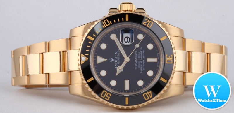 นาฬิกา Rolex Submariner Date Ceramic Automatic Stainless Steel ขอบเซรามิกดำ สีทอง