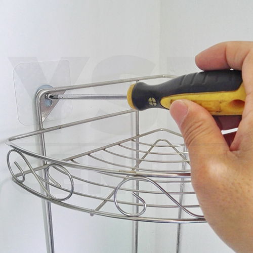 สกรูน๊อต ติดผนังแบบไม่ต้องเจาะผนัง ติดผนังไม่เป็นรอย ผลิตจาก PP คุณภาพดี (แพ็ค 4 ชิ้น) รุ่น C2S035 - C2S039