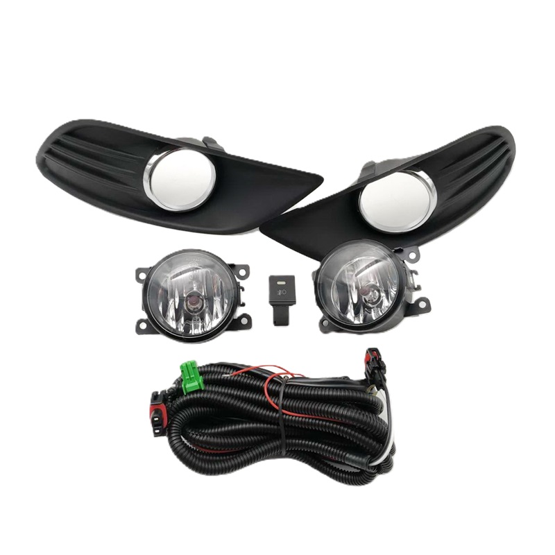 ไฟตัดหมอก/ไฟสปอร์ตไลท์ FORD FOCUS(โฟกัส) ฝาครอบดำ(วงแหวนชุบ) ปี2009-2010 (ครบชุด) (ประกัน 6เดือน) (รหัส:FD353)