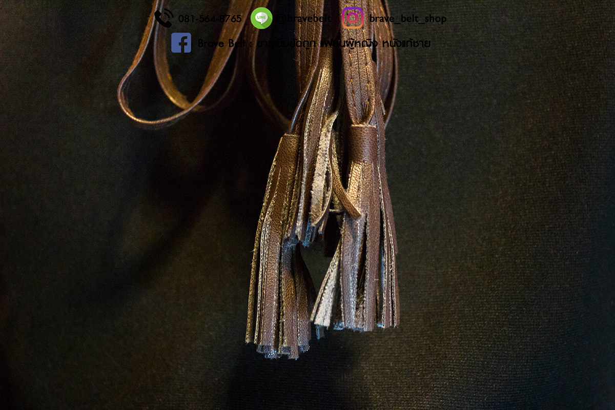 เข็มขัดเอวสูง เชือกผูกเป็นพู่ สองสายสวยงาม