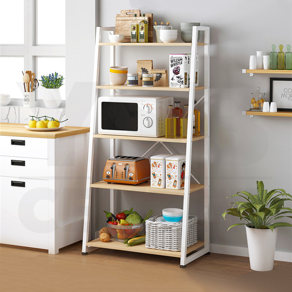 ชั้นวาง ชั้นวางของในห้องครัว ชั้นวางไมโครเวฟ ชั้นวางอเนกประสงค์ ประหยัดพื้นที่ (5ชั้น)