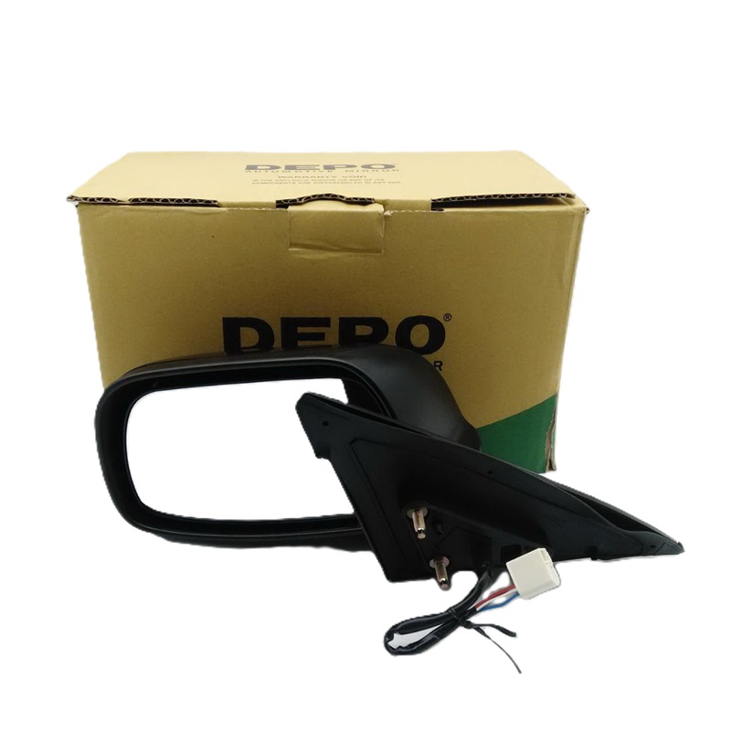 กระจกมองข้าง TOYOTA CAMRY(คัมรี่) ACV30-31 โฉมผู้นำ รุ่นปรับ+พับไฟฟ้า 5สาย สีดำ ปี2002-2006 -ราคาต่อข้าง-