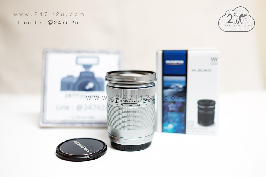 เลนส์ Olympus 40-150mm f4-5.6 สี silver